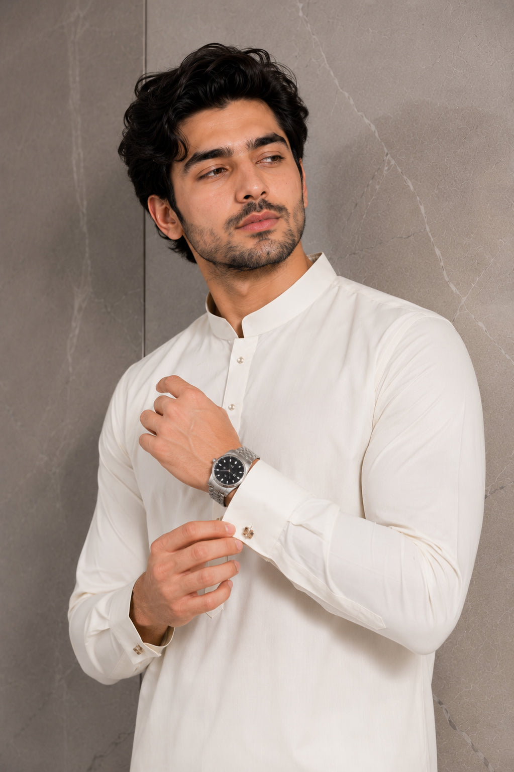 PLAIN WHITE KURTA SHALWAR