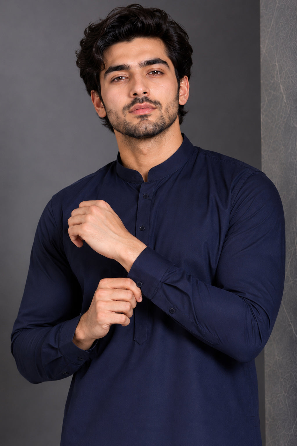 NAVY BLUE KURTA SHALWAR